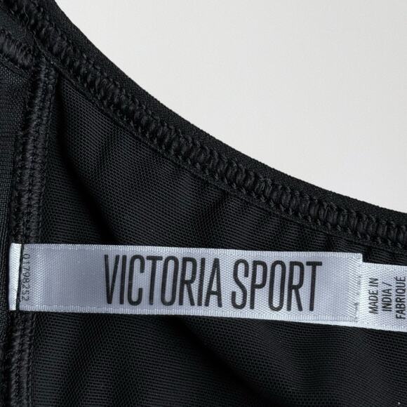 Victoria Sport Black Knockout Front Close Sports Bra Sz 34B Underwire $112 - Picture 5 of 7